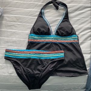 LaBlanca halter tankini swim suit 12, 14